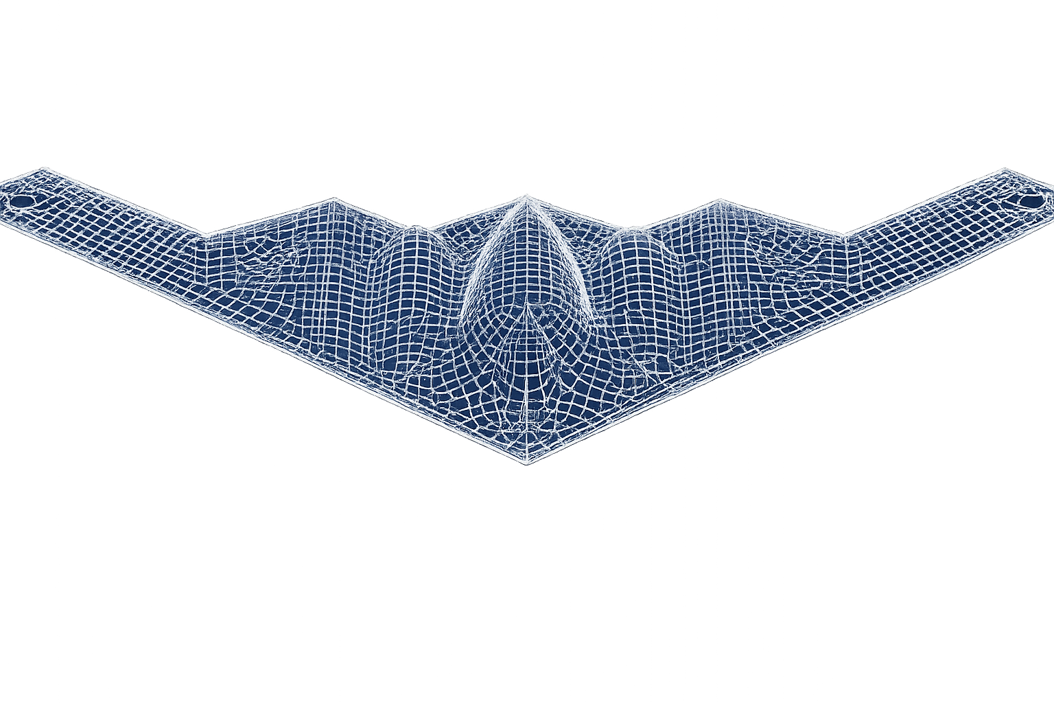 Aircraft finite element wireframe model